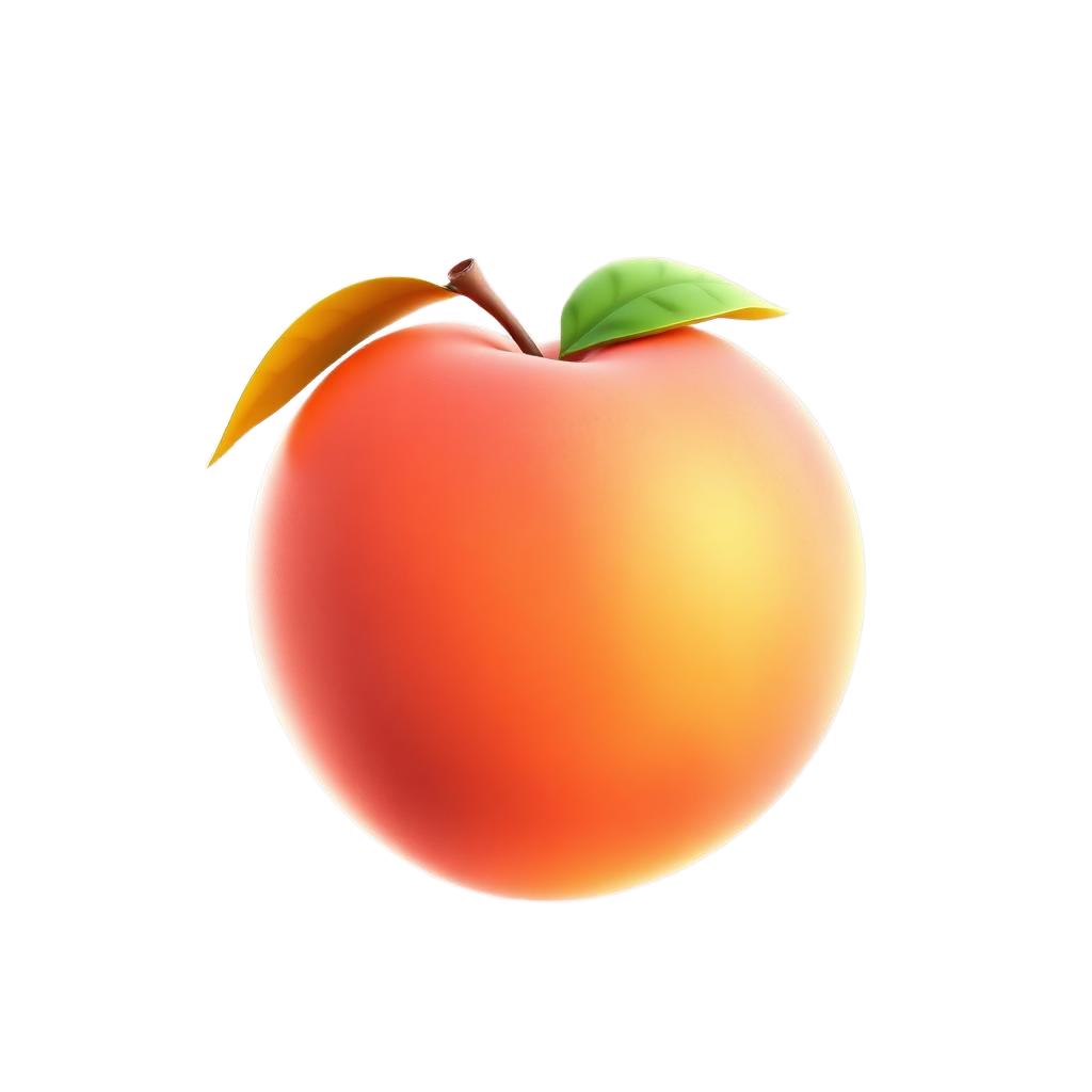 Stylized Georgia peach